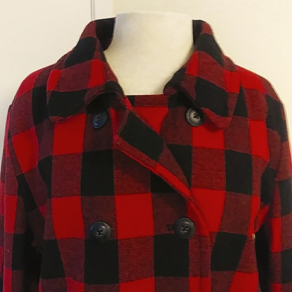 Wool plaid jacket